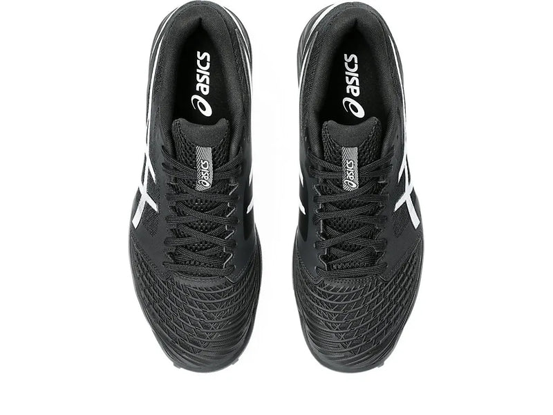 Asics Mens Field Ultimate FF Turf and Hockey Shoe - Black/White