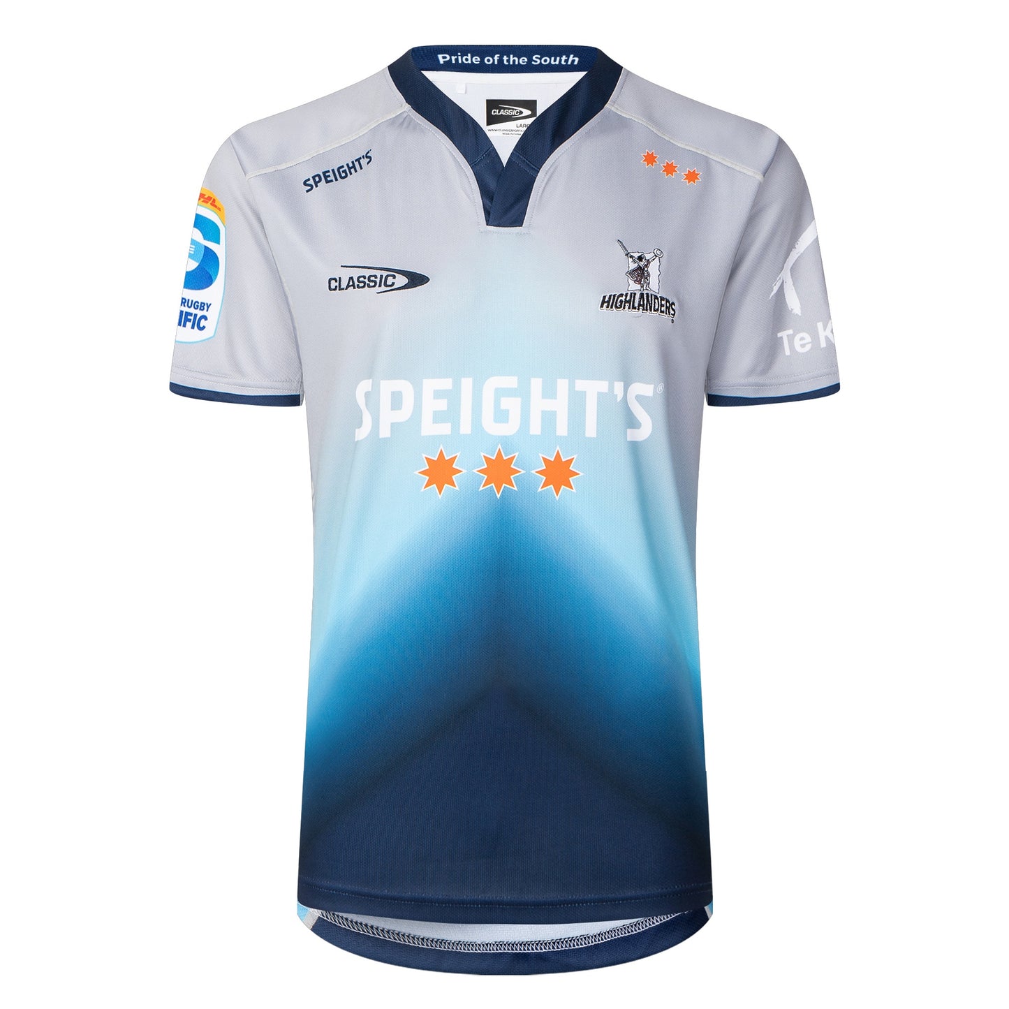 Classics Highlanders Super Rugby Mens Training Jersey 2025 - Grey