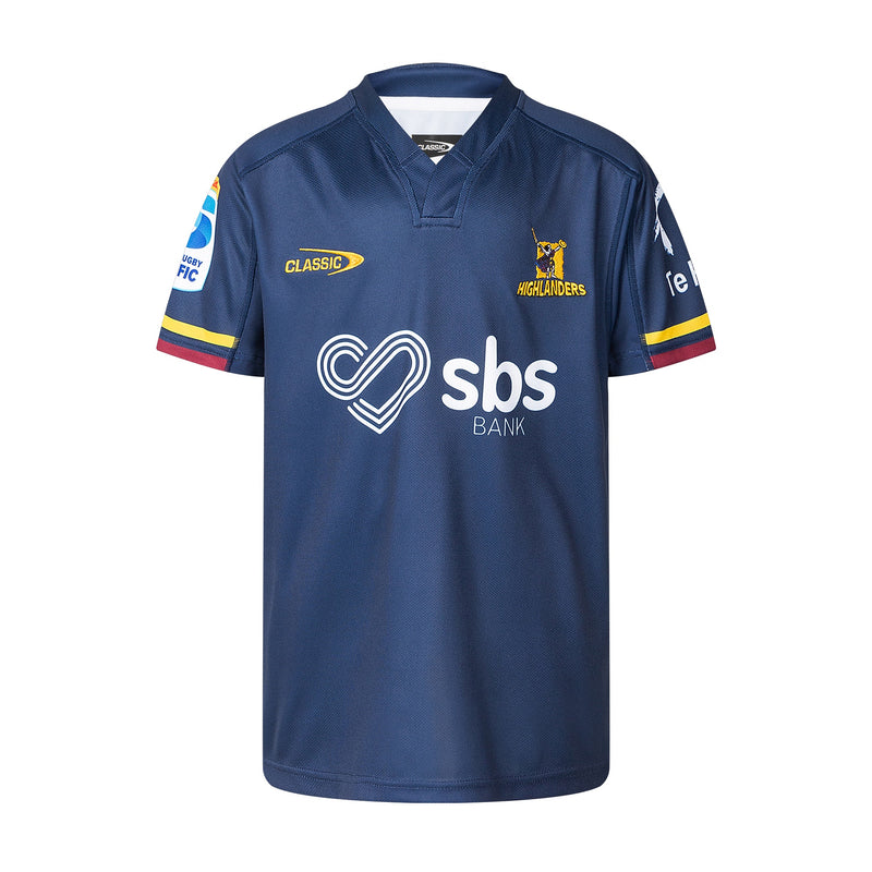 Classic Sportswear Highlanders Super Rugby Youth Home Jersey 2025