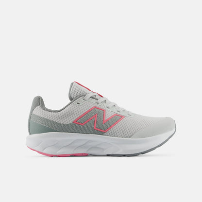 New Balance Kids 520 Lace - Grey Matter/Signal Pink