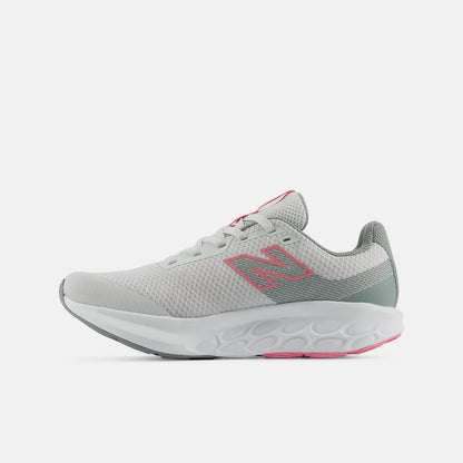 New Balance Kids 520 Lace - Grey Matter/Signal Pink