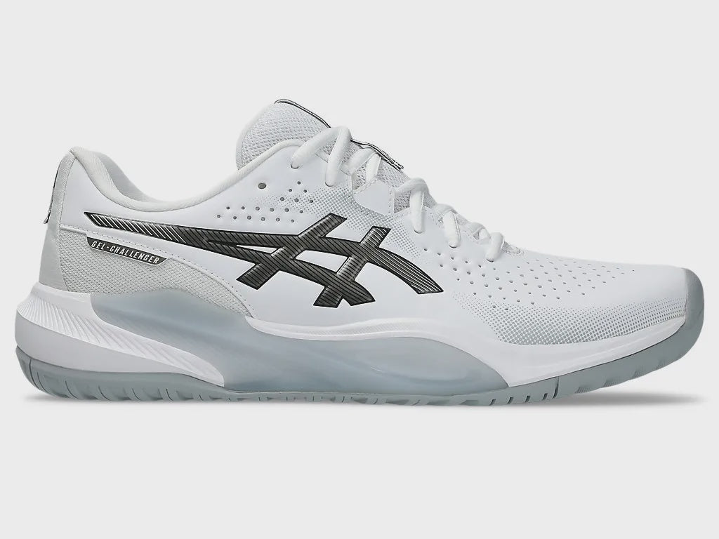 Asics Men's Gel Challenger 15 (Hardcourt) Tennis Shoe - White/Gunmetal