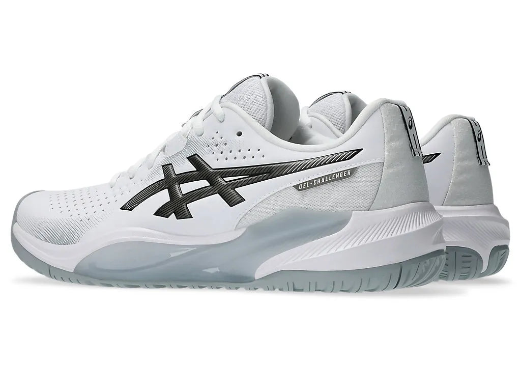Asics Men's Gel Challenger 15 (Hardcourt) Tennis Shoe - White/Gunmetal