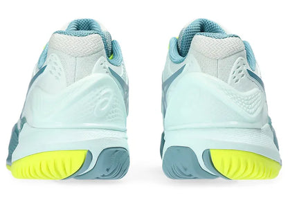 Asics Womens Gel Resolution 9 Wide (Hardcourt) Tennis Shoe - Soothing Sea/Gris Blue