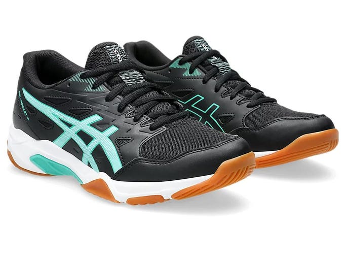 Asics Womens Gel Rocket 11 - Black/Illuminate Mint