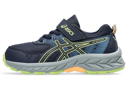 Asics Kids Gel Venture 9 PS - Midnight/Lime Green