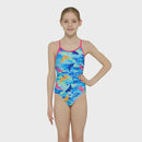 Zoggs Girls Sprintback One Piece - Dolphine