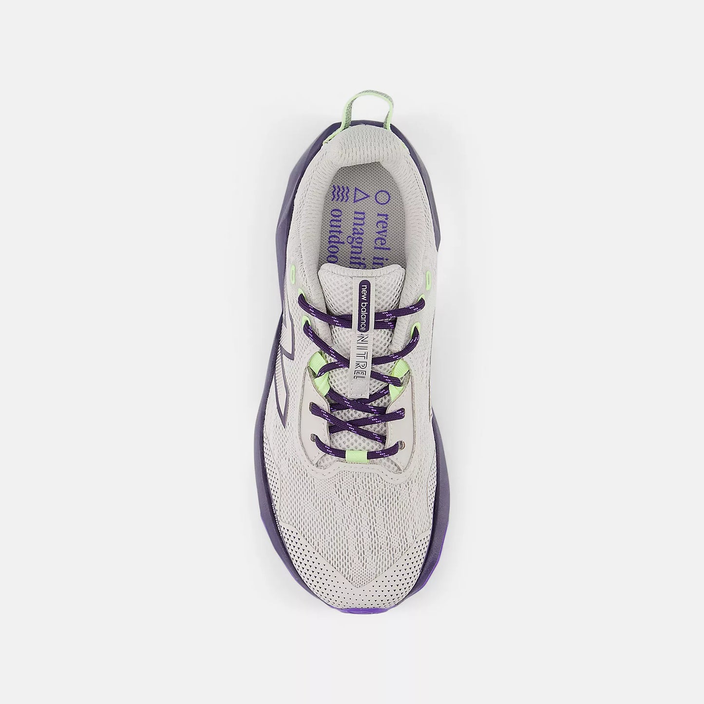 New Balance Big Kids Nitrel Lace - Grey/Electric Indigo
