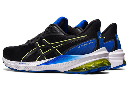 Asics Mens GT 1000 12 (2E) - Black/Glow Yellow