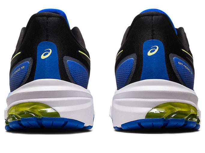 Asics Mens GT 1000 12 (2E) - Black/Glow Yellow