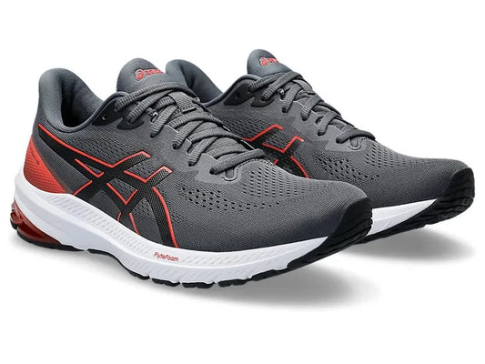 Asics Mens GT 1000 12 (2E) - Carrier Grey/True Red