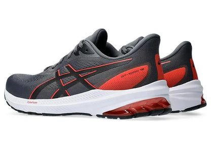 Asics Mens GT 1000 12 (2E) - Carrier Grey/True Red