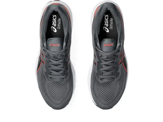 Asics Mens GT 1000 12 (2E) - Carrier Grey/True Red