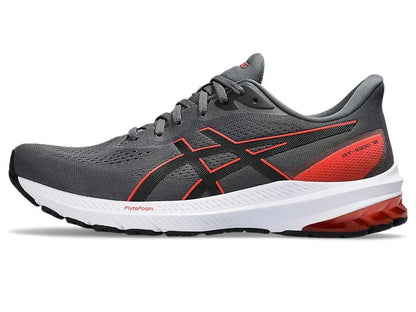 Asics Mens GT 1000 12 (2E) - Carrier Grey/True Red