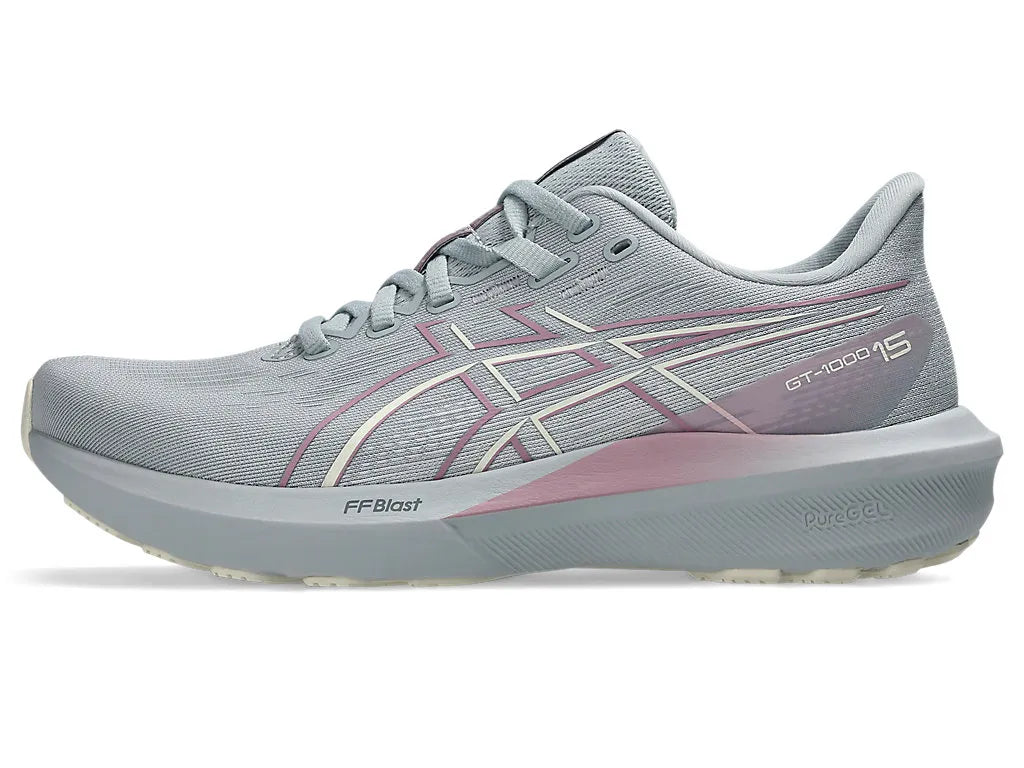 Asics Womens GT 1000 15 (D ) - Piedmont Grey/Taro Purple