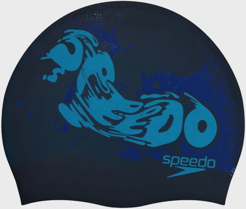 Speedo Junior Printed Silicone Swimming Cap