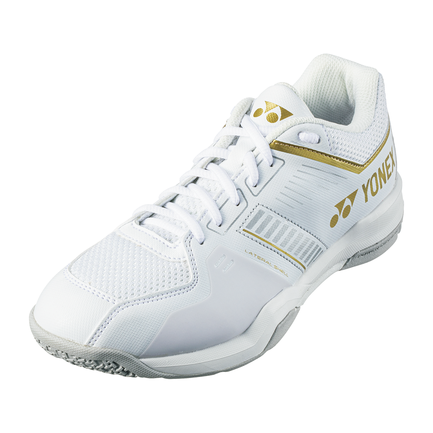 Yonex Power Cushion Strider Flow Unisex Badminton Shoes - White/Gold