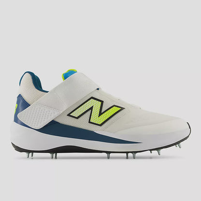 New Balance FuelCell CK4040v7 Cricket Shoes - White/Altitude/Yellow Metallic