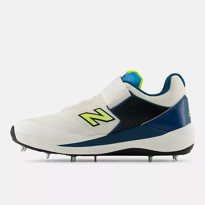 New Balance FuelCell CK4040v7 Cricket Shoes - White/Altitude/Yellow Metallic