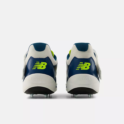 New Balance FuelCell CK4040v7 Cricket Shoes - White/Altitude/Yellow Metallic