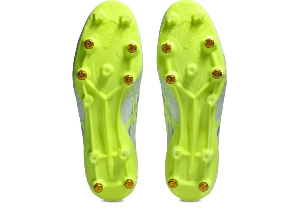 Asics Menace 5 Hybrid Boots - White/Safety Yellow