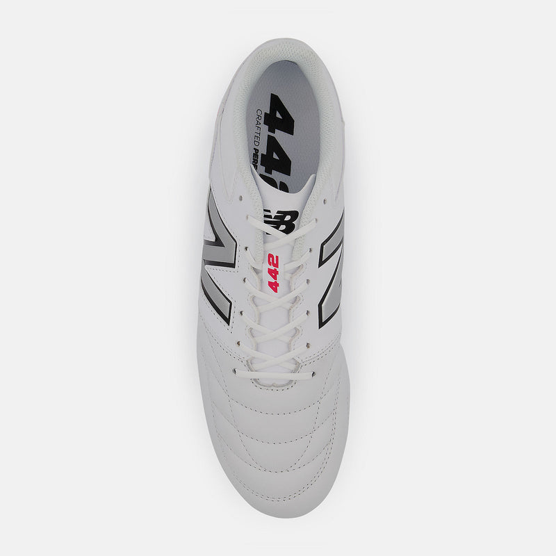 New Balance 442 V2 TEAM FG Boots - White/Black