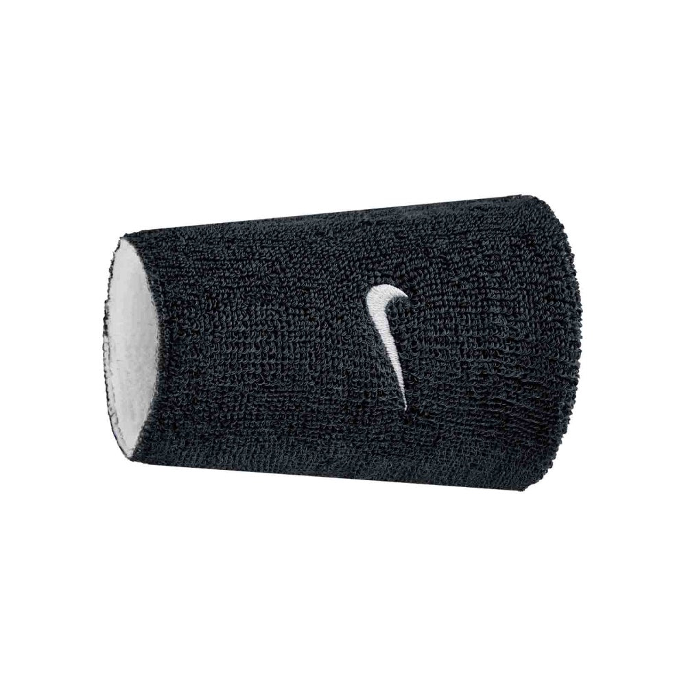 Nike Swoosh Reversible Double Wristbands - Black/White