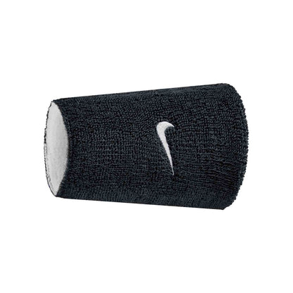 Nike Swoosh Reversible Double Wristbands - Black/White