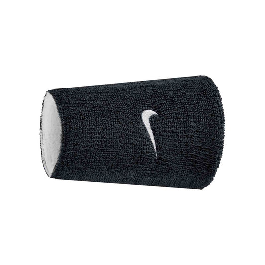 Nike Swoosh Reversible Double Wristbands - Black/White