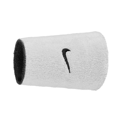 Nike Swoosh Reversible Double Wristbands - Black/White