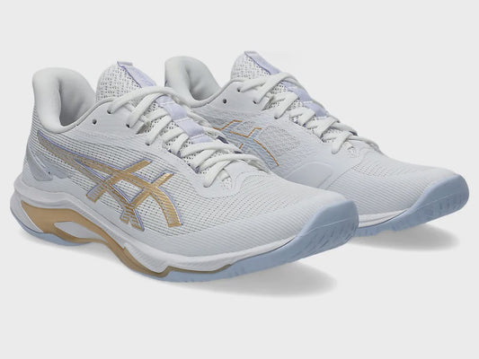 Asics Womens Netburner Ballistic FF 4 (D Width) - White/Champagne