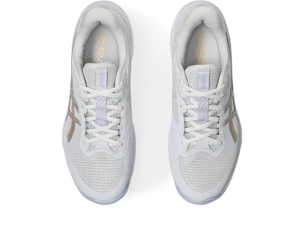 Asics Womens Netburner Ballistic FF 4 (D Width) - White/Champagne