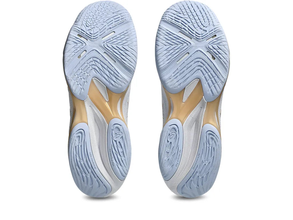 Asics Womens Netburner Ballistic FF 4 (D Width) - White/Champagne