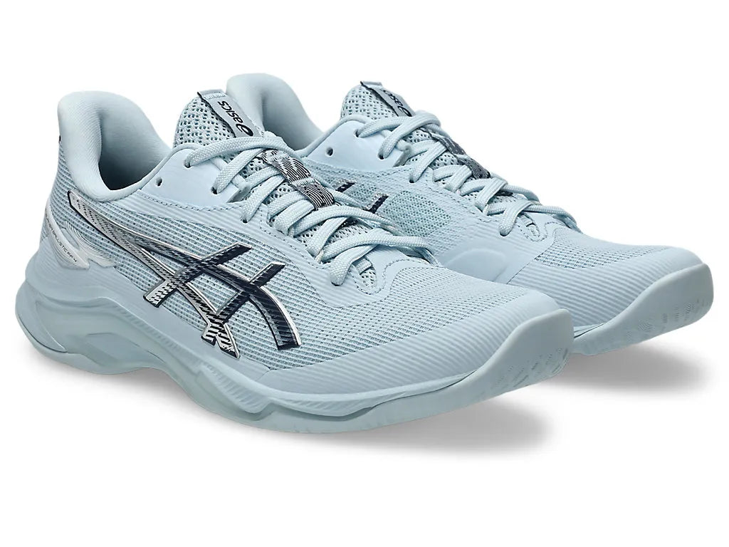 Asics Womens Netburner Ballistic FF4- Sky/Pure Silver