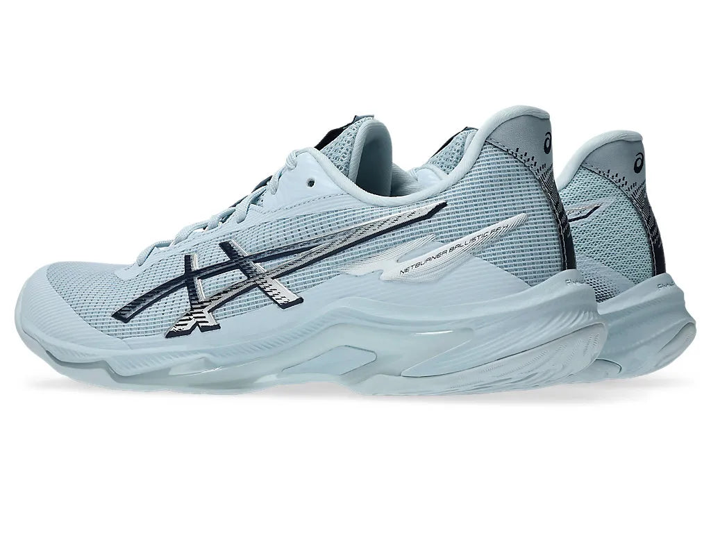 Asics Womens Netburner Ballistic FF4- Sky/Pure Silver
