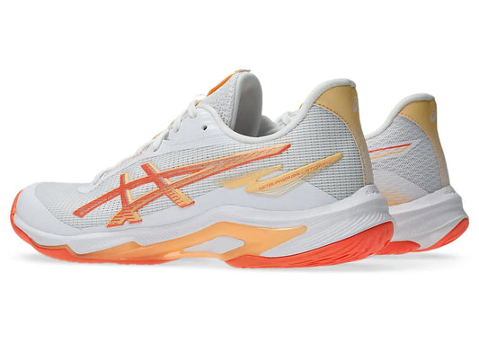 Asics Womens Netburner Ballistic FF 4 - White/Vivid Coral