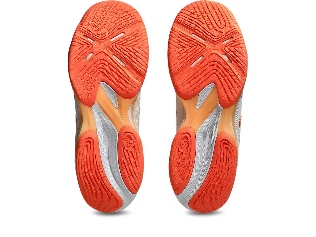 Asics Womens Netburner Ballistic FF 4 - White/Vivid Coral