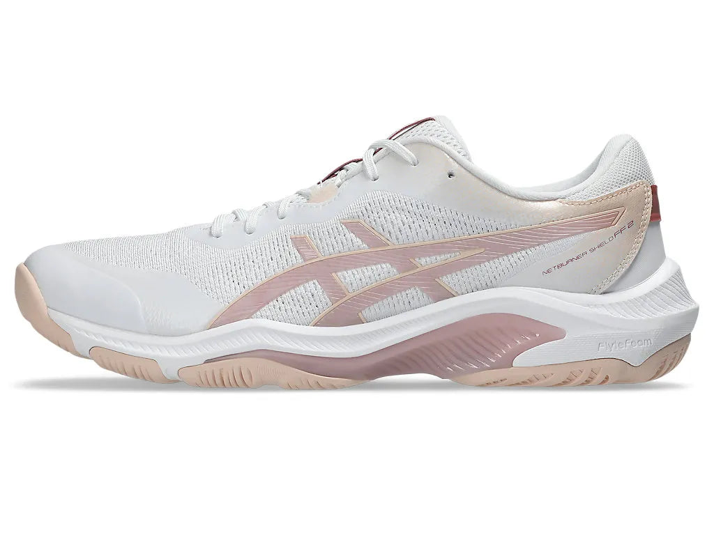 Asics Womens Netburner Shield FF 2 -White/Morganite