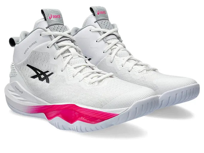 Asics Mens Nova Surge 2 Basketball Boots - White/Carrier Grey