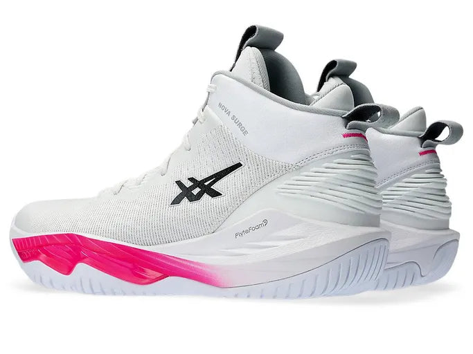 Asics Mens Nova Surge 2 Basketball Boots - White/Carrier Grey