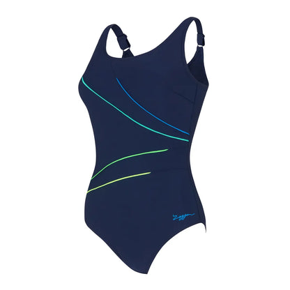 Zoggs Womens Macmaster Scoopback E+ One Piece - Octane