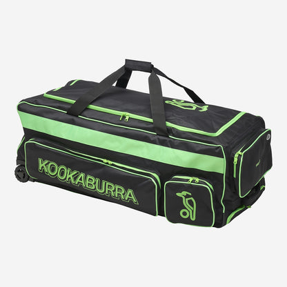 Kookaburra Pro 1.0 Wheelie Bag - Black/Lime