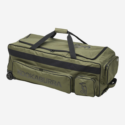Kookaburra Pro 2.0 Cricket Wheelie Bag - Khaki/Black