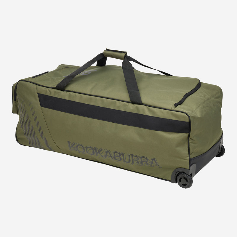 Kookaburra Pro 2.0 Cricket Wheelie Bag - Khaki/Black