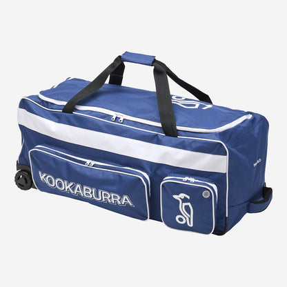 Kookaburra Pro 3.0 Cricket Wheelie Bag - Navy/White
