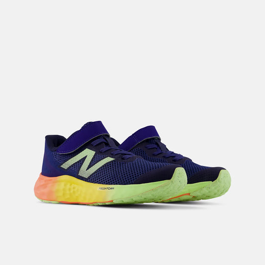 New Balance Kids Arishi v4 Bungee Lace with Top Strap - Blue Oyster