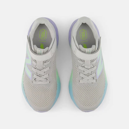 New Balance Kids Arishi v4 Bungee Lace with Top Strap - Grey Matter