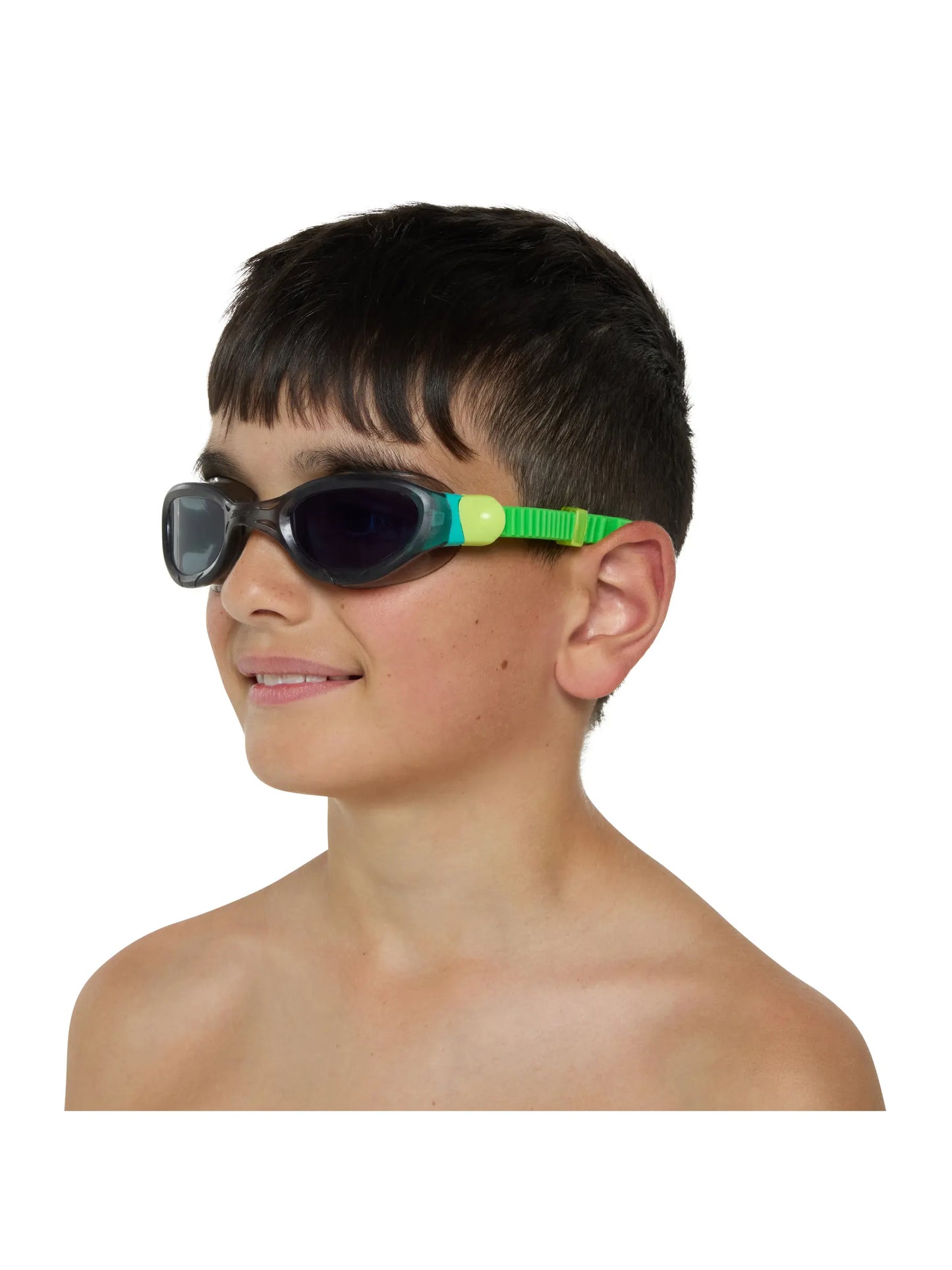 Zoggs Phantom 2.0 Junior Goggles - Black/Green/Tint Smoke