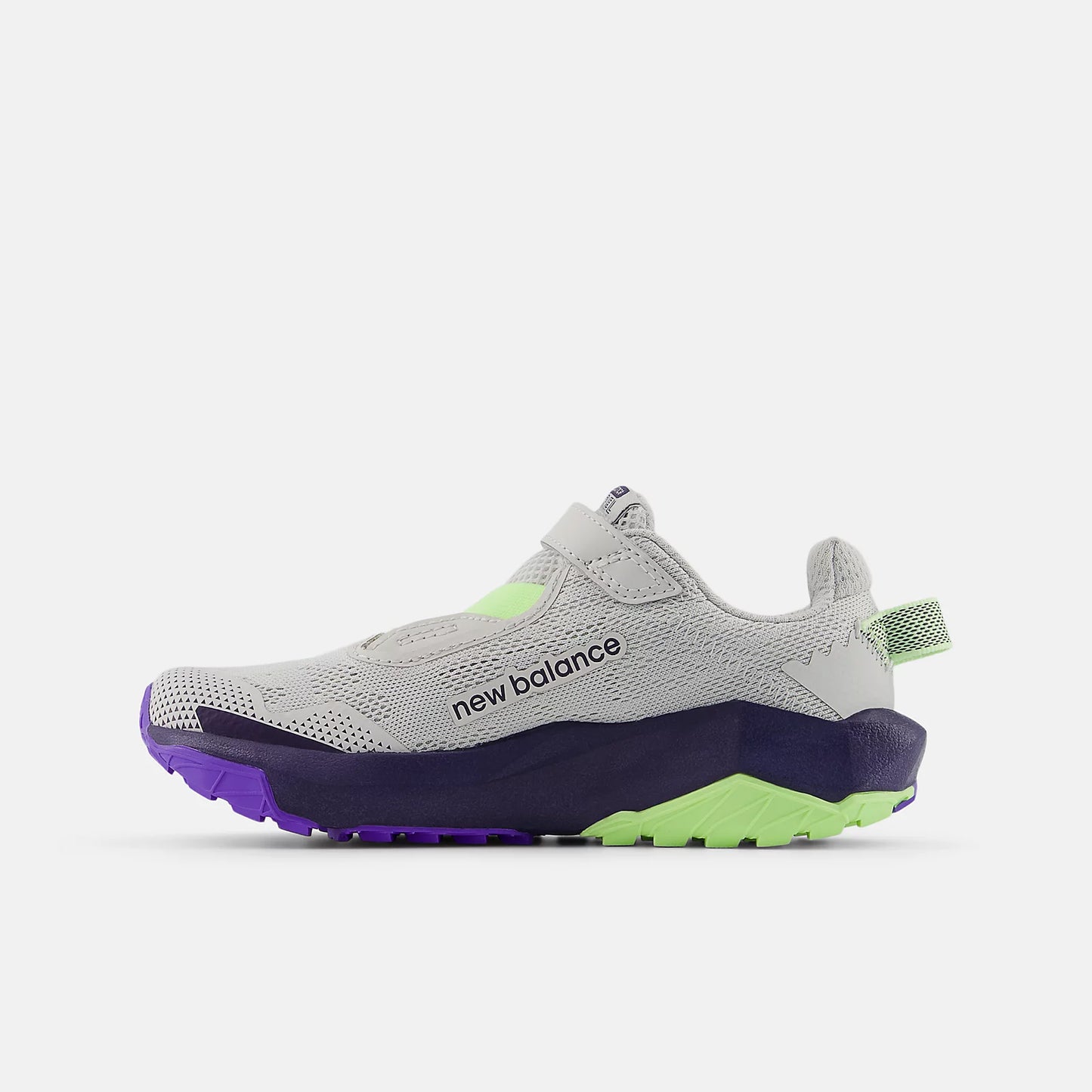 New Balance Little Kids Nitrel Bungee Lace - Grey/Electric Indigo