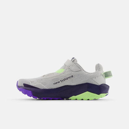 New Balance Little Kids Nitrel Bungee Lace - Grey/Electric Indigo